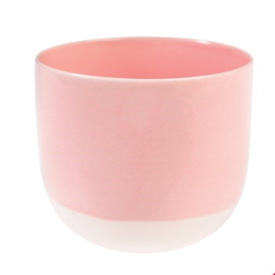 Teelichthalter/Windlicht &quot;Baby Pink Dipped&quot;, rosa
