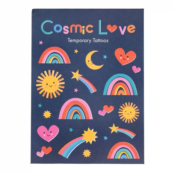 Tattoos &quot;Cosmic Love&quot;, Regenbogen, Sonne...