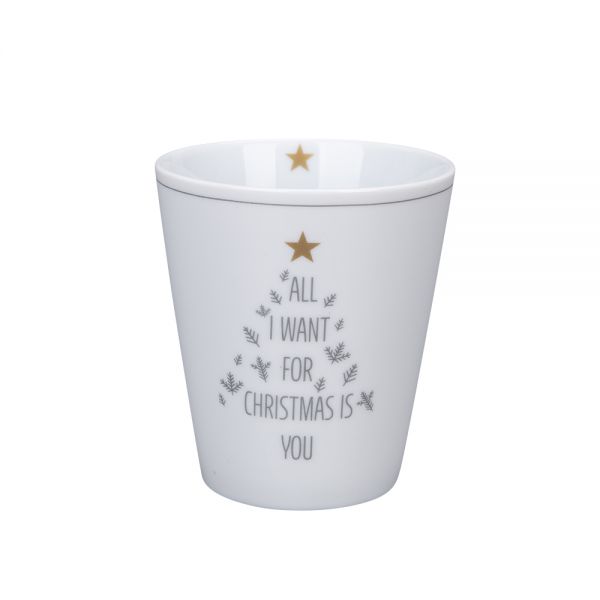 Tasse &quot;all I want for Christmas is you&quot;
