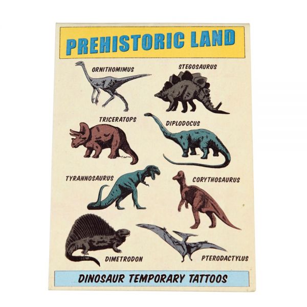 Tattoos &quot;prehistoric land&quot;, Dinosaurier