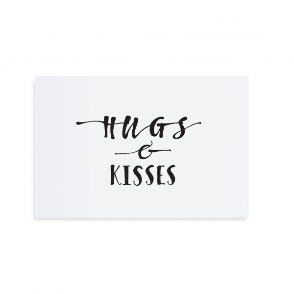 Postkarte &quot;Hugs&amp;Kisses&quot; von Tafelgut